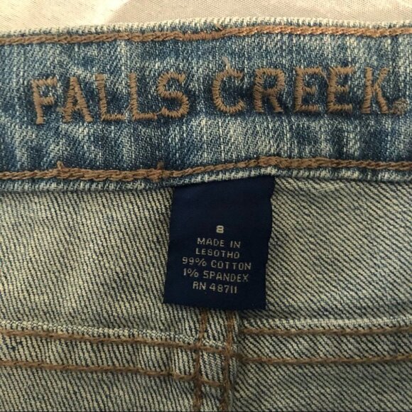 Falls Creek  Denim Med Wash Shorts Ladies 8 - Picture 3 of 11